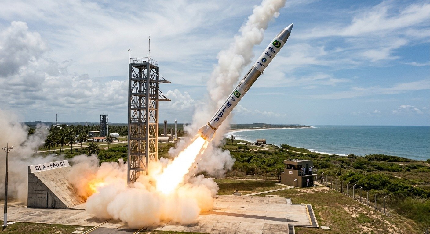 Brasil avança no desenvolvimento de foguete nacional para lançar pequenos satélites em órbita baixa até 2027